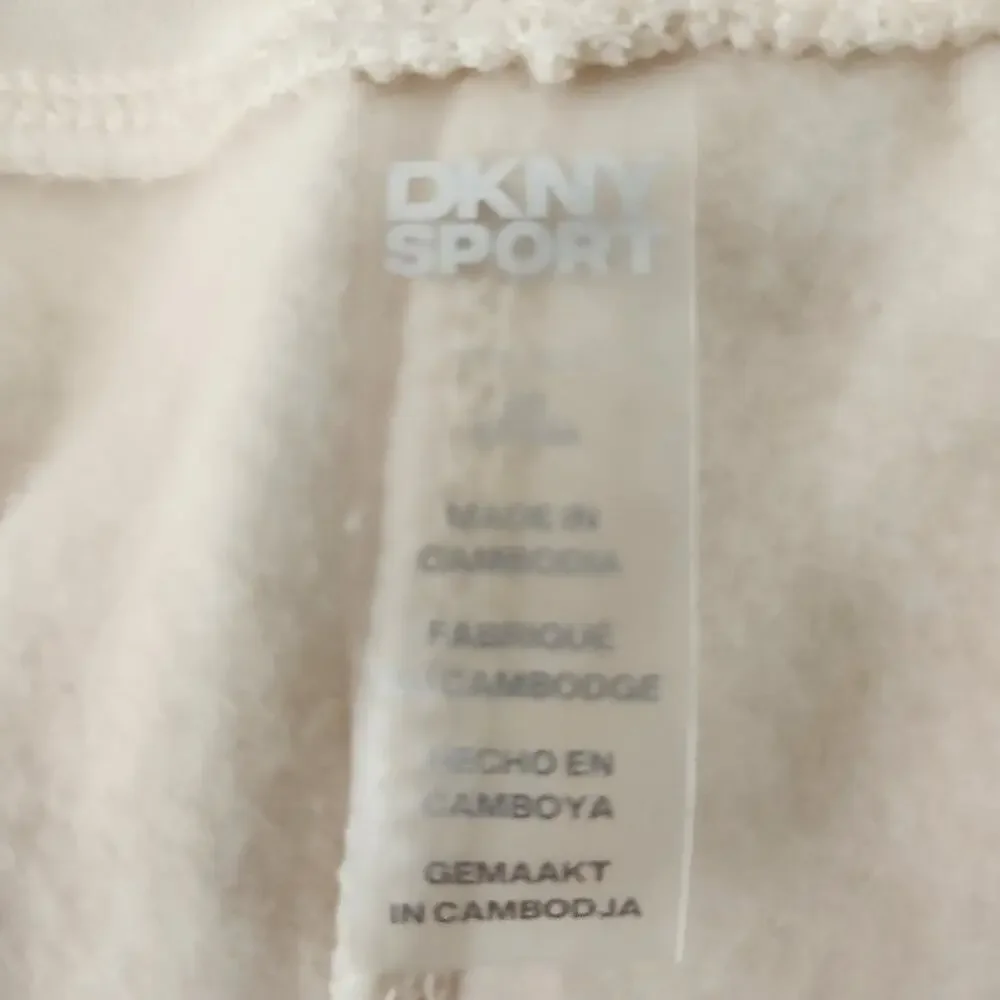 NWT DKNY Women's Sport Jogging Sweat Pants Cream S